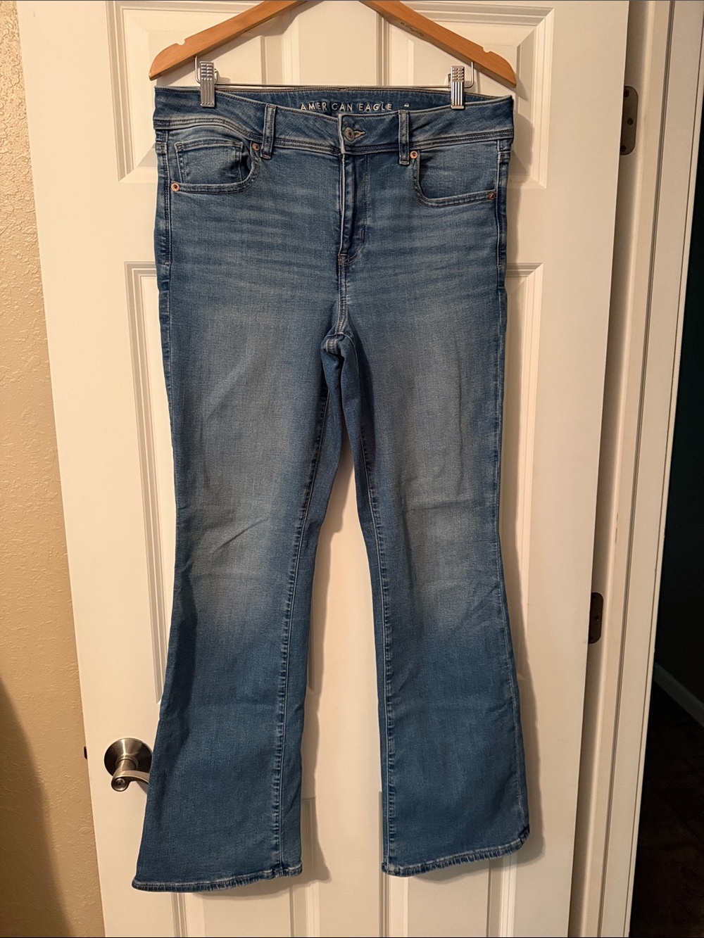American Eagle Outfitters Light Blue Kick Boot Jeans